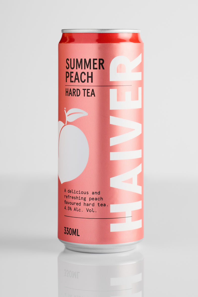 HAIVER SPIRITS SUMMER PEACH HARD TEA 330ML 4.5% - 24 PACK – Haiver Spirits