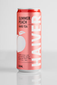 HAIVER SPIRITS SUMMER PEACH HARD TEA 330ML 4.5% - 4 PACK