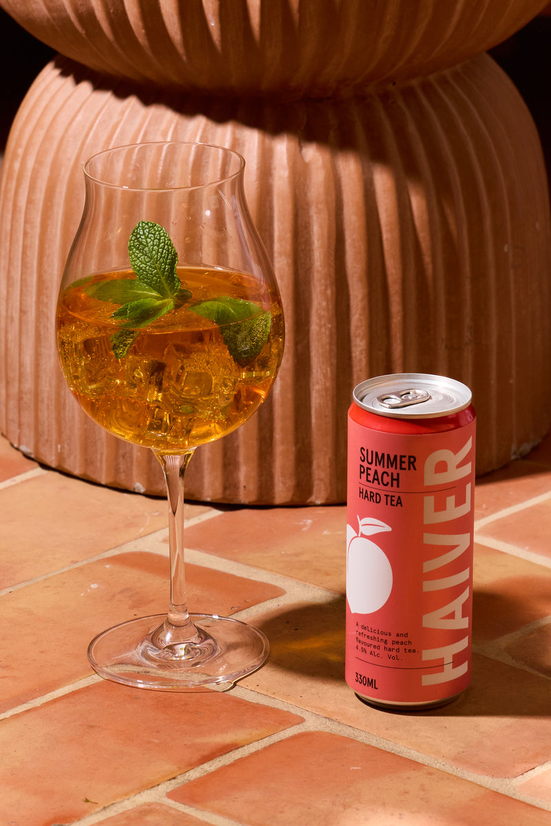 HAIVER SPIRITS SUMMER PEACH HARD TEA 330ML 4.5% - 24 PACK – Haiver Spirits